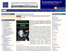 Tablet Screenshot of die-auswaertige-presse.de